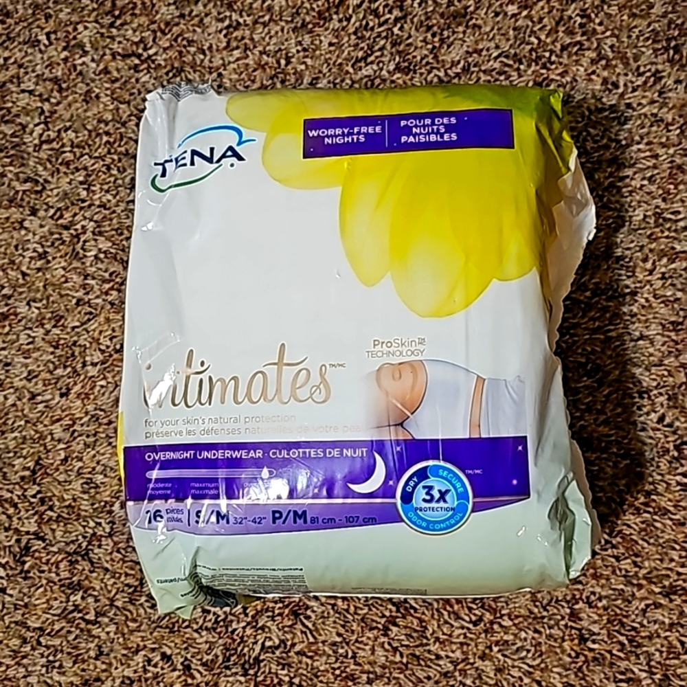 Tena Intimates Pack Of 16 Overnight  Underwear 3x Protection Secure Odor Control